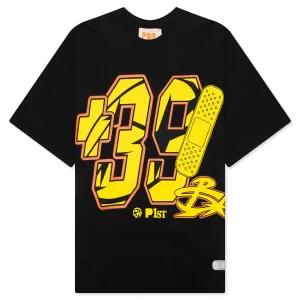 39 Waffle Tee - Black/Yellow