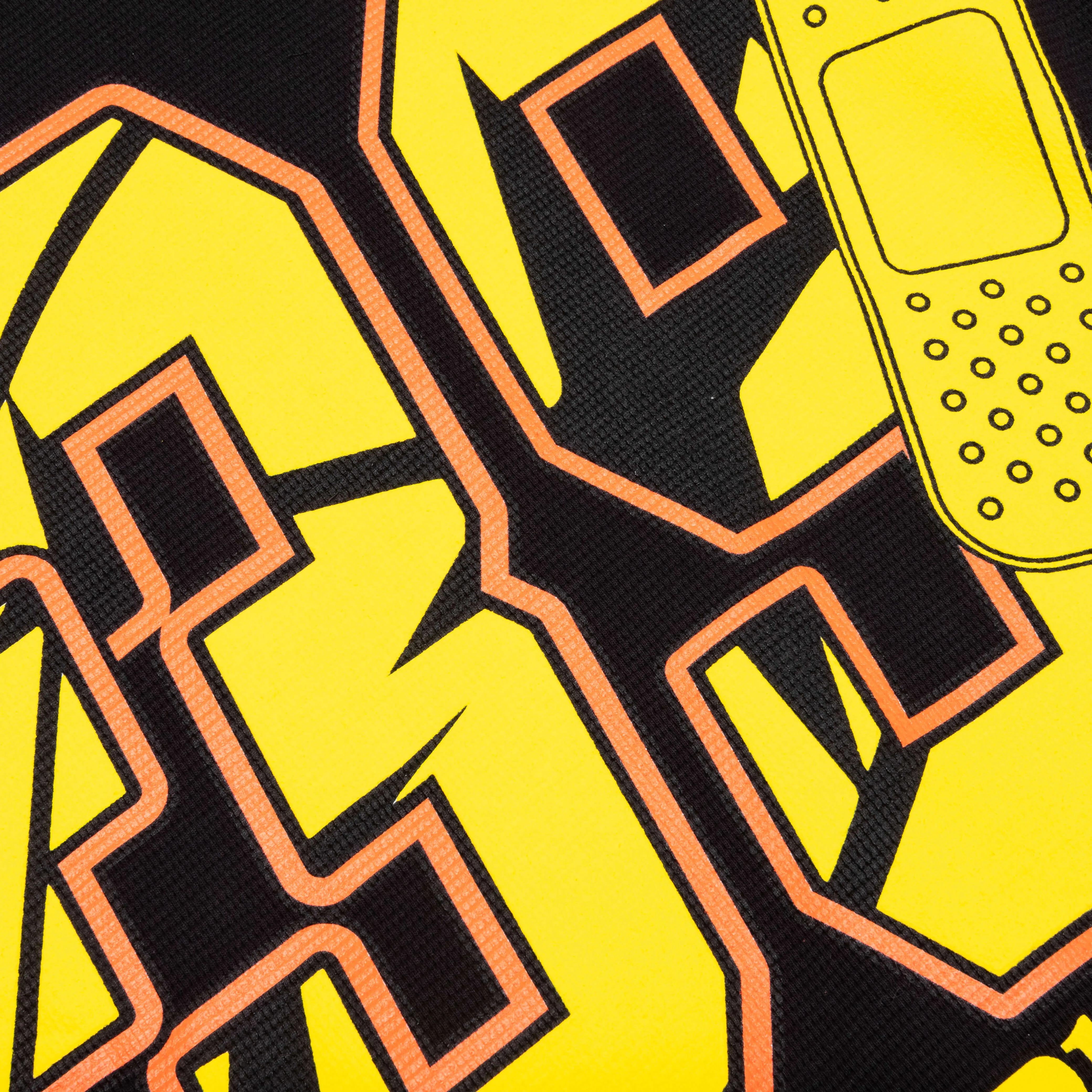 39 Waffle Tee - Black/Yellow