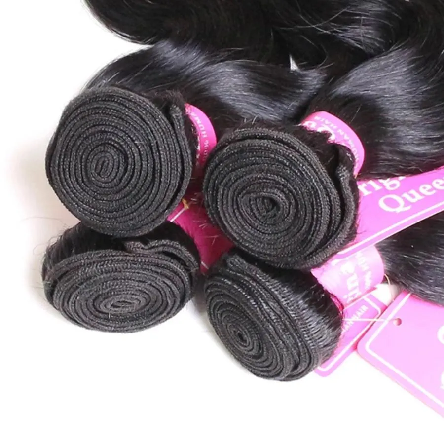 4 Bundles Loose Wave Human Virgin Hair Natural Black