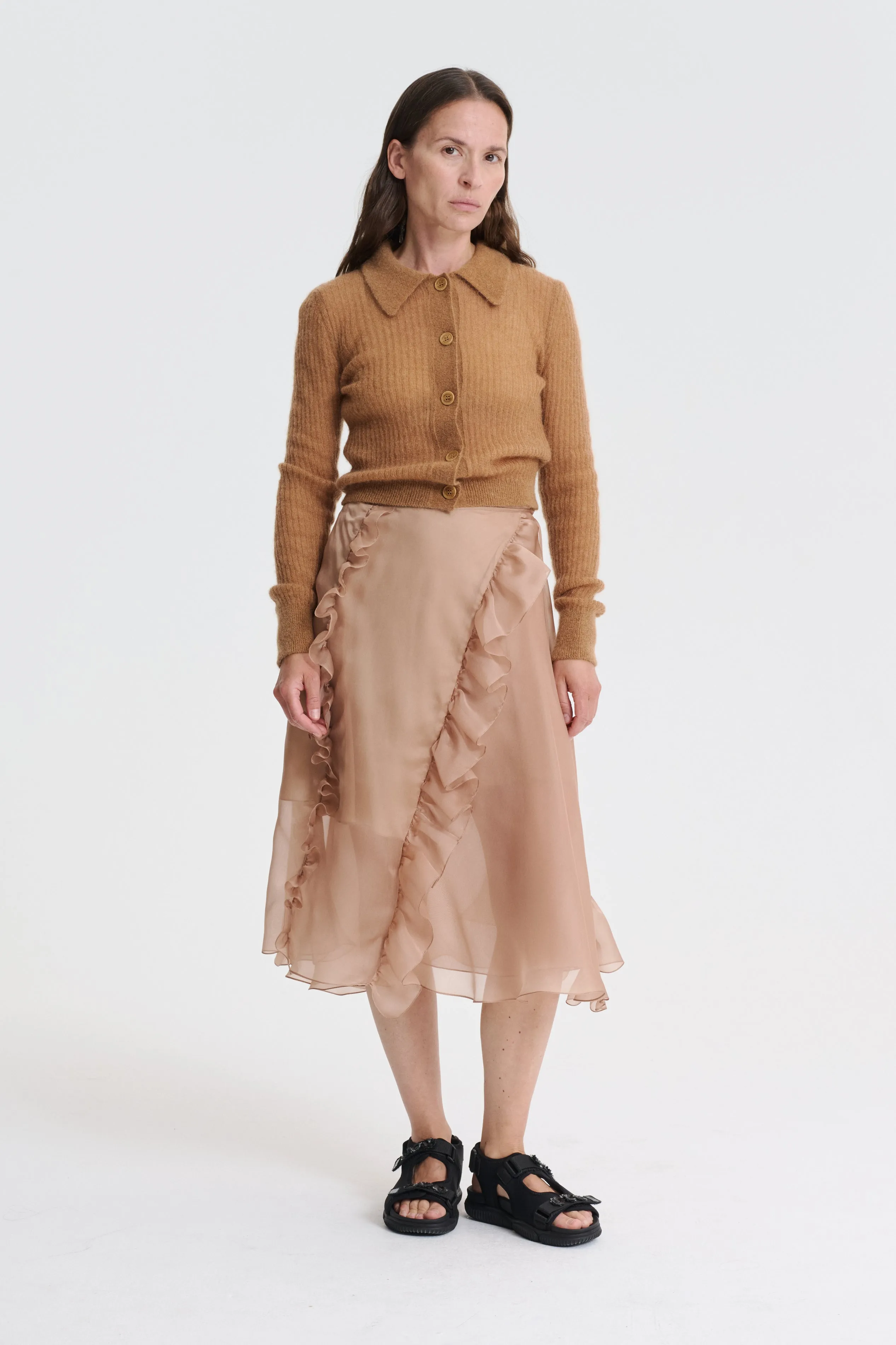 ADELINA | SKIRT ORGANZA CHESTNUT