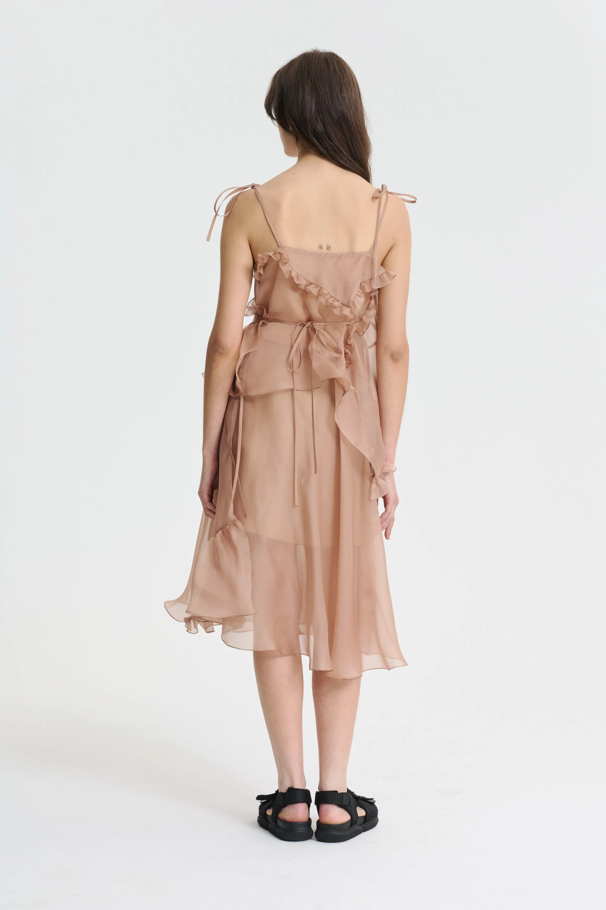 ADELINA | SKIRT ORGANZA CHESTNUT