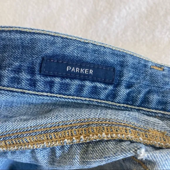 AGOLDE Parker Light Wash Distressed Cutoff Jean Shorts | 26