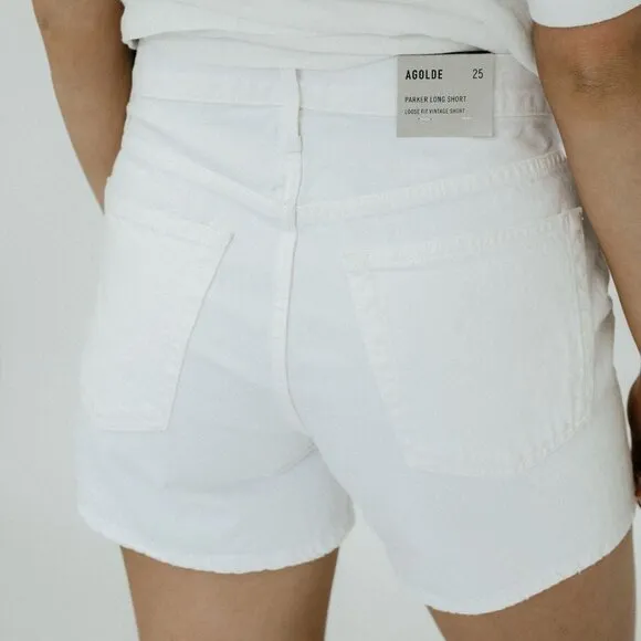 AGOLDE Parker Long Short in Dough