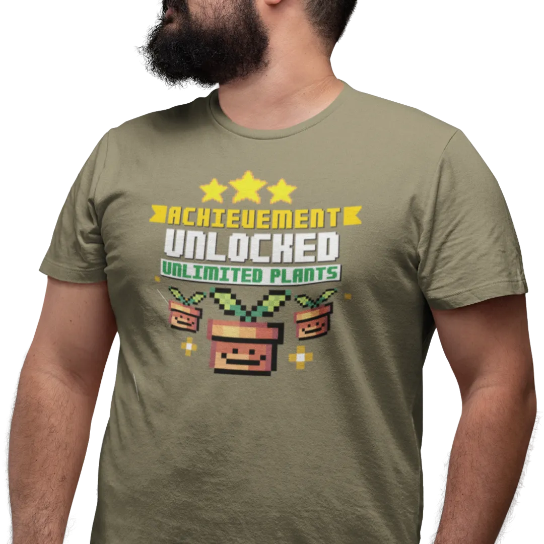 Ahchievement Unlocked: Unlimited Plants - Unisex T-shirt