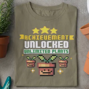 Ahchievement Unlocked: Unlimited Plants - Unisex T-shirt