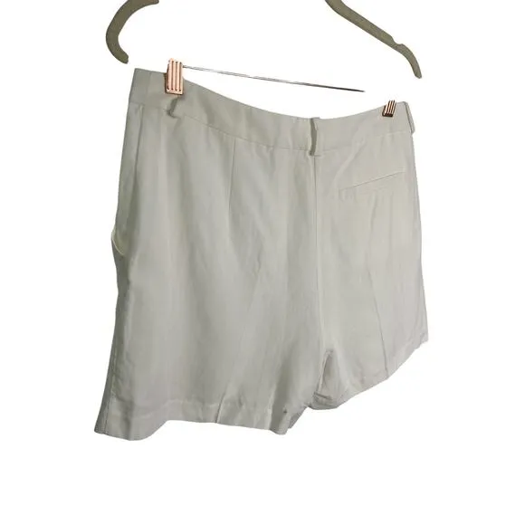 Amanda Uprichard Wallace 100% Linen Short Pleated Front Beachy Vacation Sz S