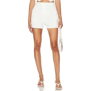Amanda Uprichard Wallace 100% Linen Short Pleated Front Beachy Vacation Sz S