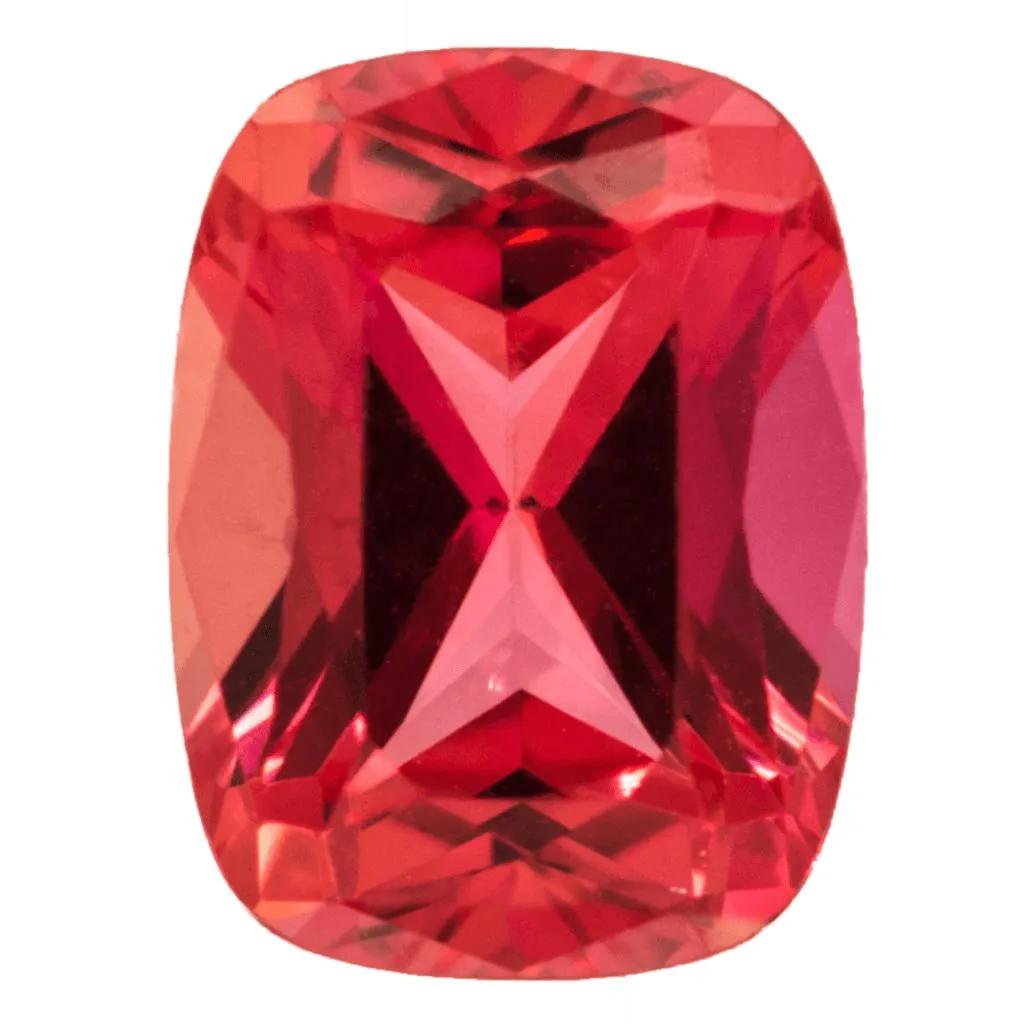 Antique Cushion FAB Lab-Grown Padparadscha Sapphire Gems