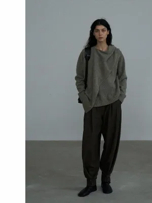 Asymmetrical Knit Sweater