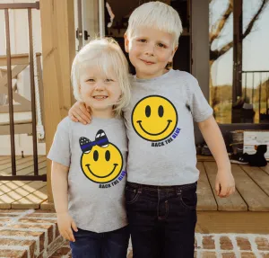 Back The Blue Happy Face © Youth Tee