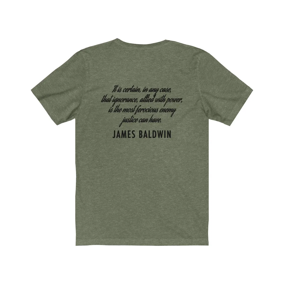 BALDWIN QUOTE <br>unisex tee <br>(front/back designs)