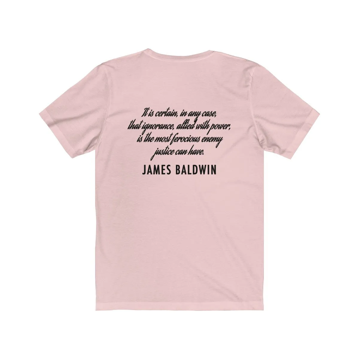 BALDWIN QUOTE <br>unisex tee <br>(front/back designs)