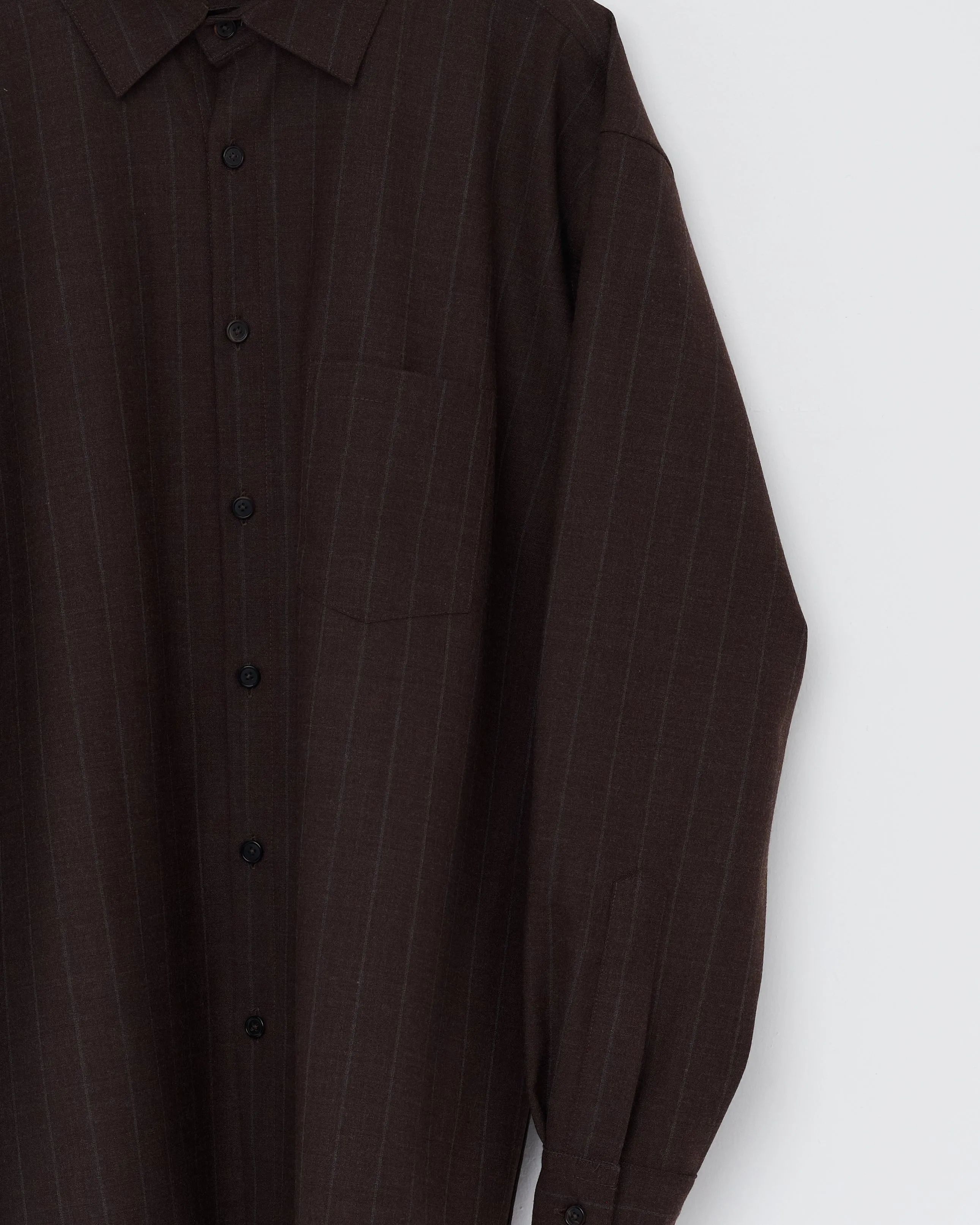 Banaras Shirt, Brown Stripe