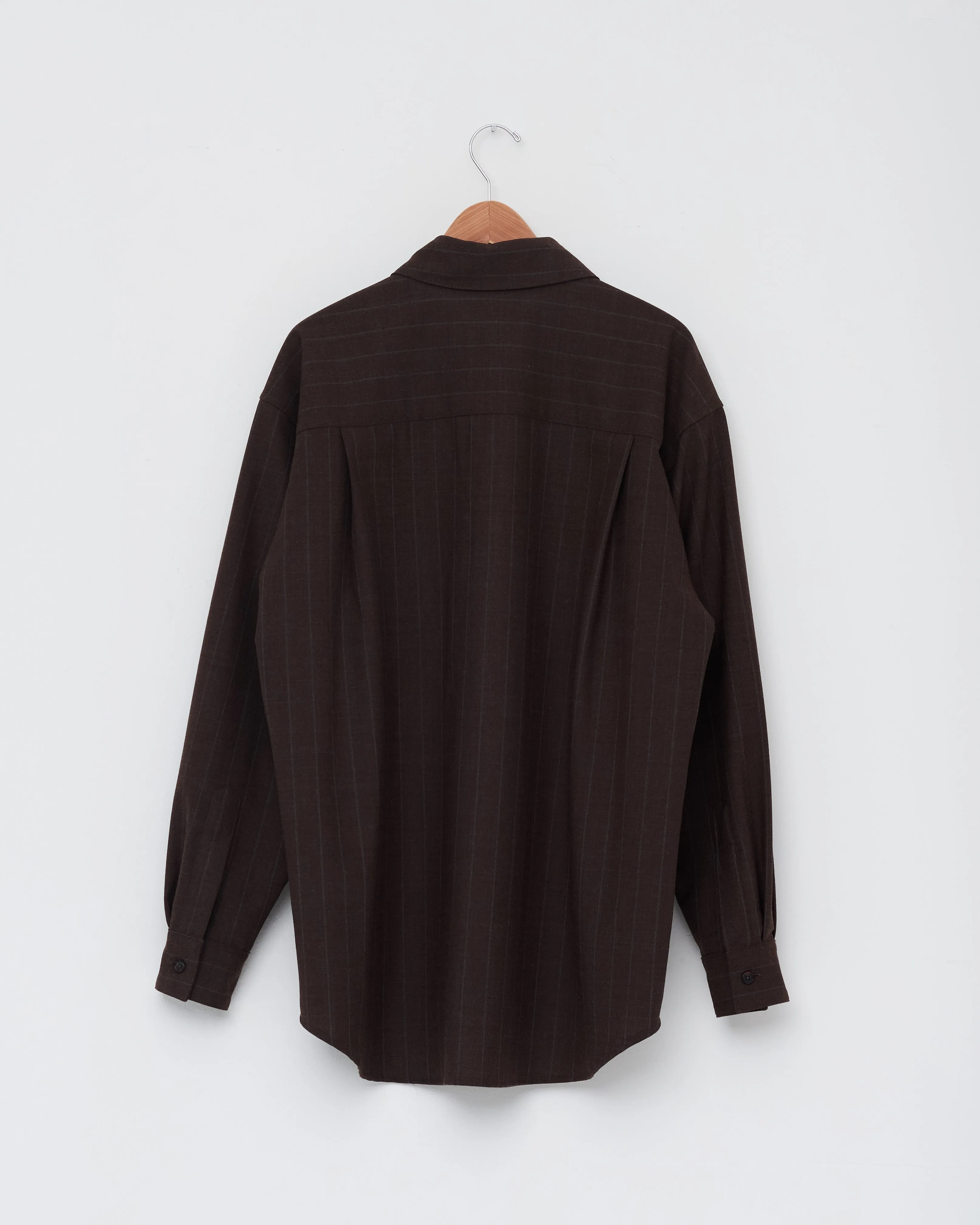 Banaras Shirt, Brown Stripe