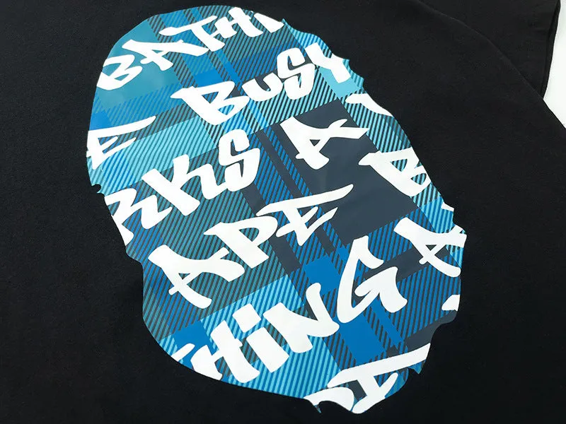 BAPE Stroke Camo By Bathing Big Ape Head T-Shirt