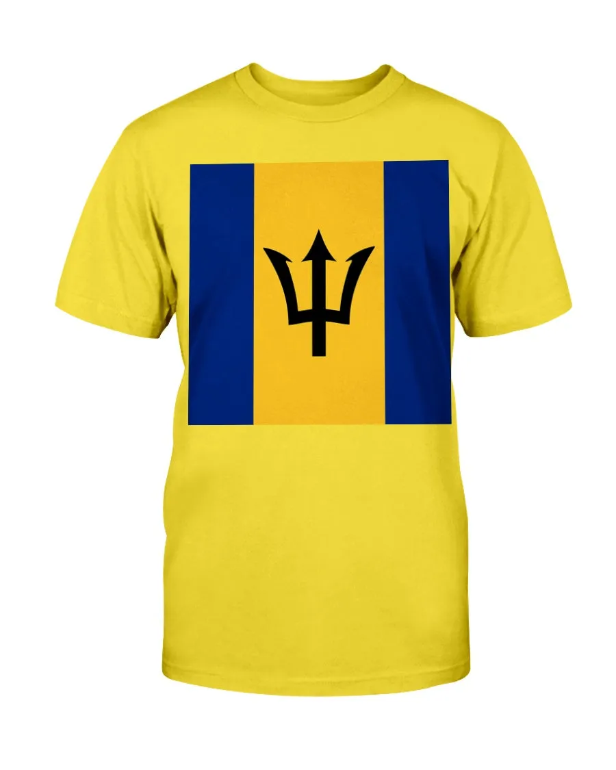 Barbados Flag Gildan Cotton T-Shirt