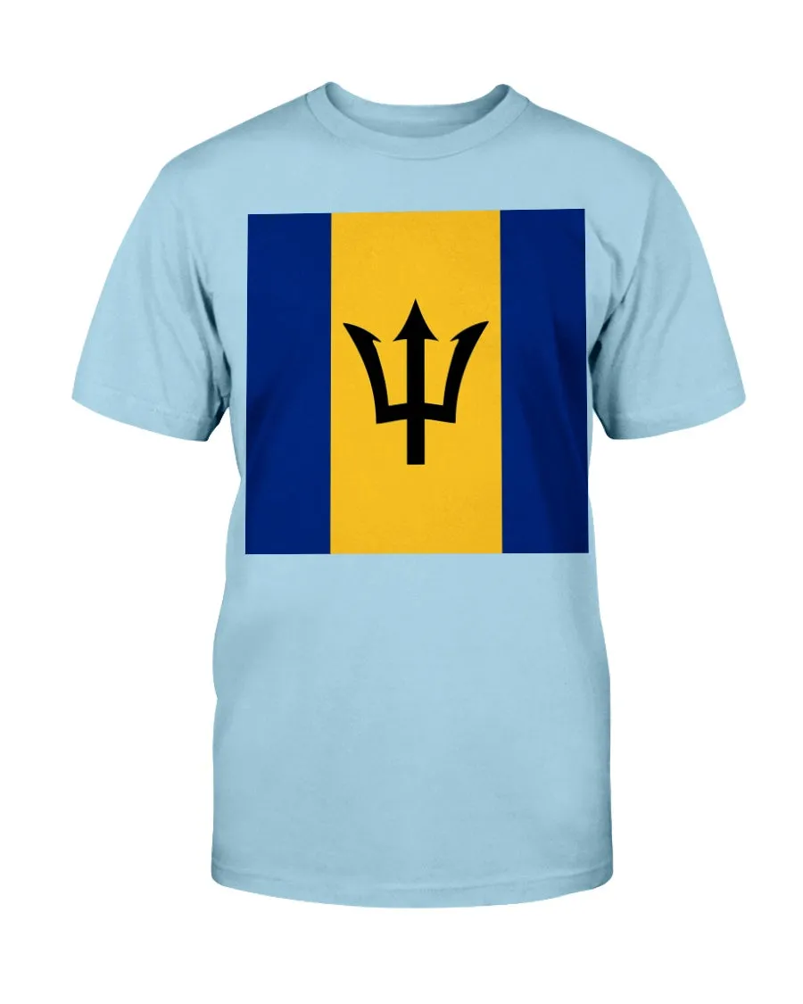 Barbados Flag Gildan Cotton T-Shirt