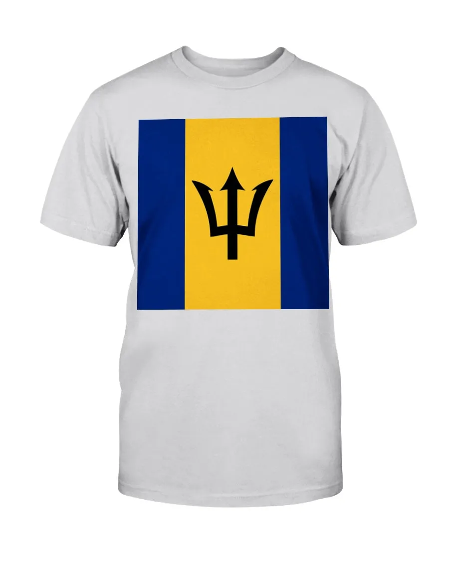 Barbados Flag Gildan Cotton T-Shirt