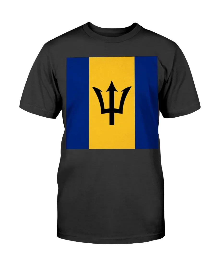 Barbados Flag Gildan Cotton T-Shirt