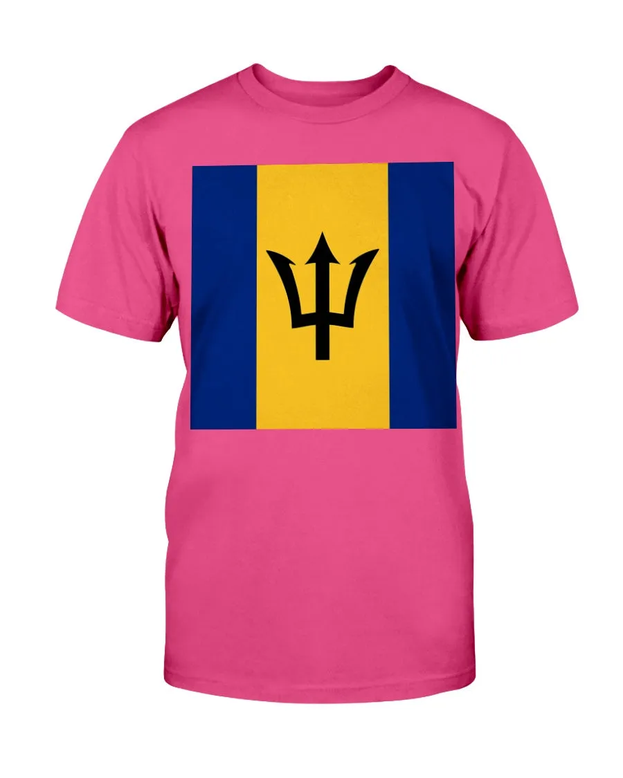 Barbados Flag Gildan Cotton T-Shirt