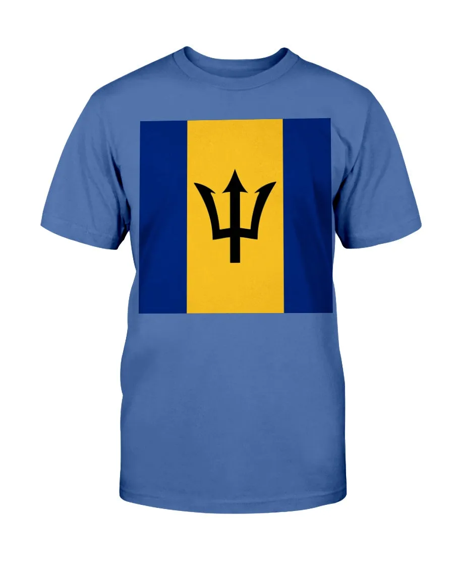 Barbados Flag Gildan Cotton T-Shirt