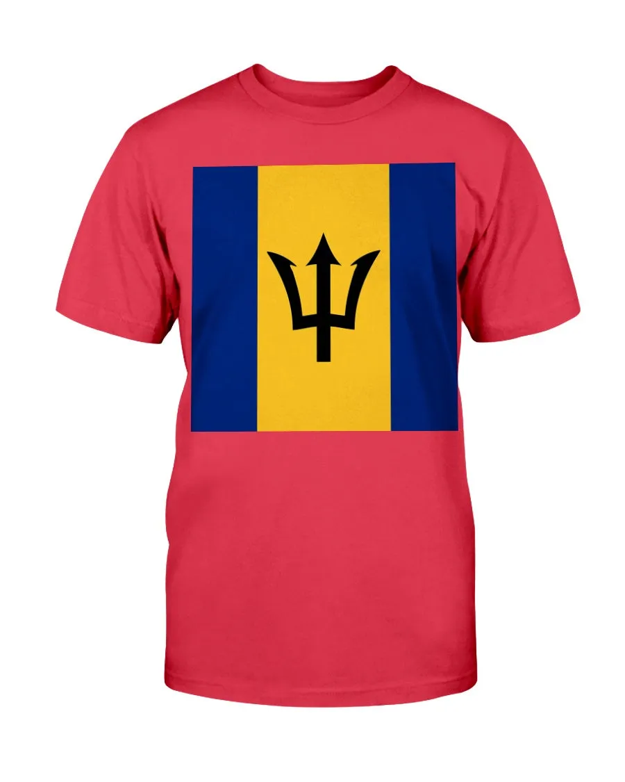 Barbados Flag Gildan Cotton T-Shirt