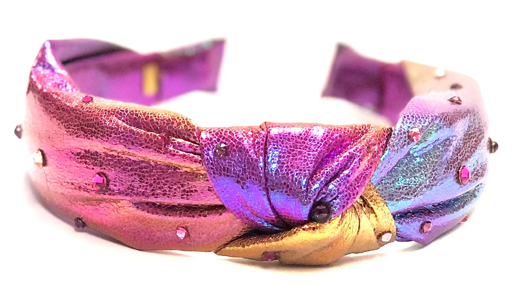 Bari Lynn Galaxy Twist Knot Headband with Crystals