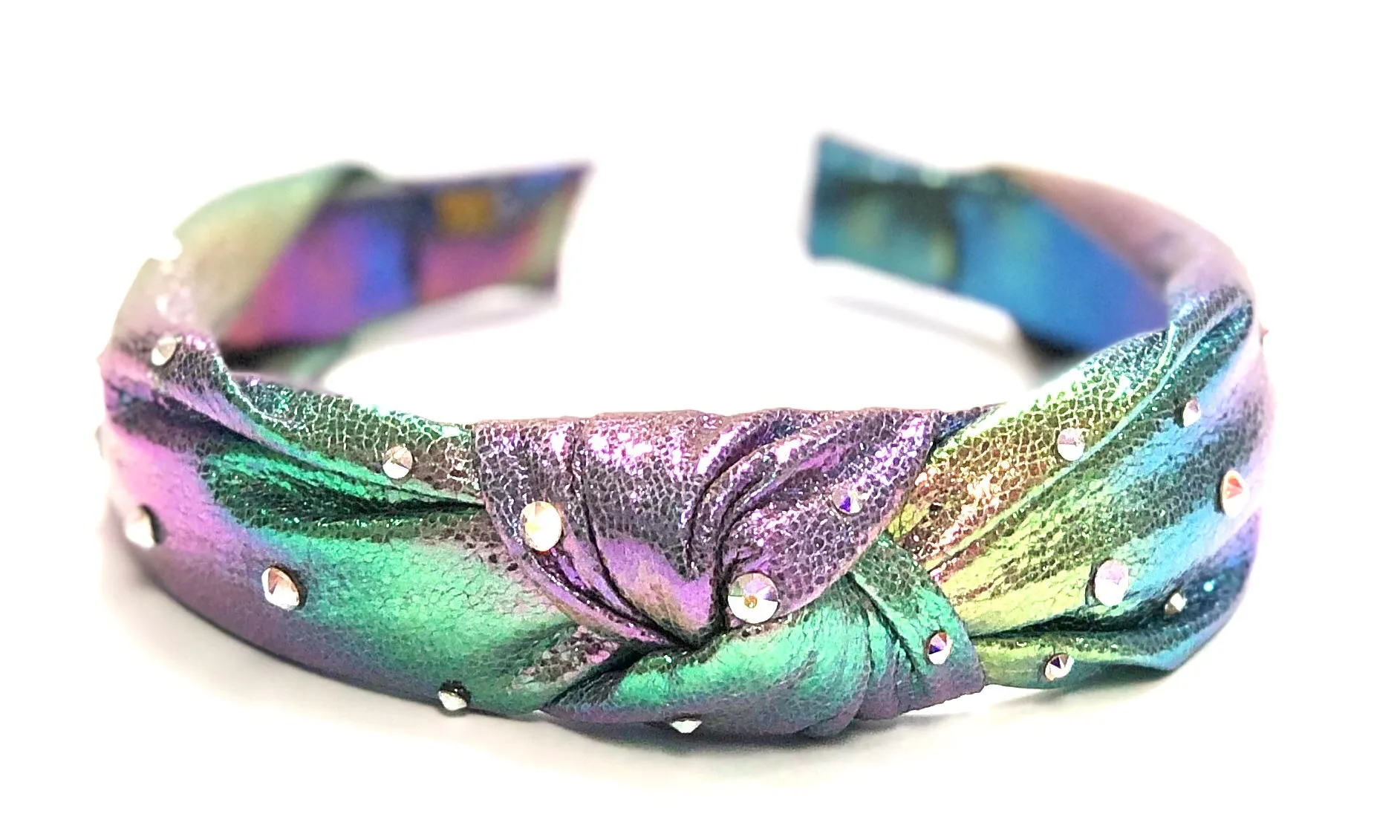 Bari Lynn Galaxy Twist Knot Headband with Crystals