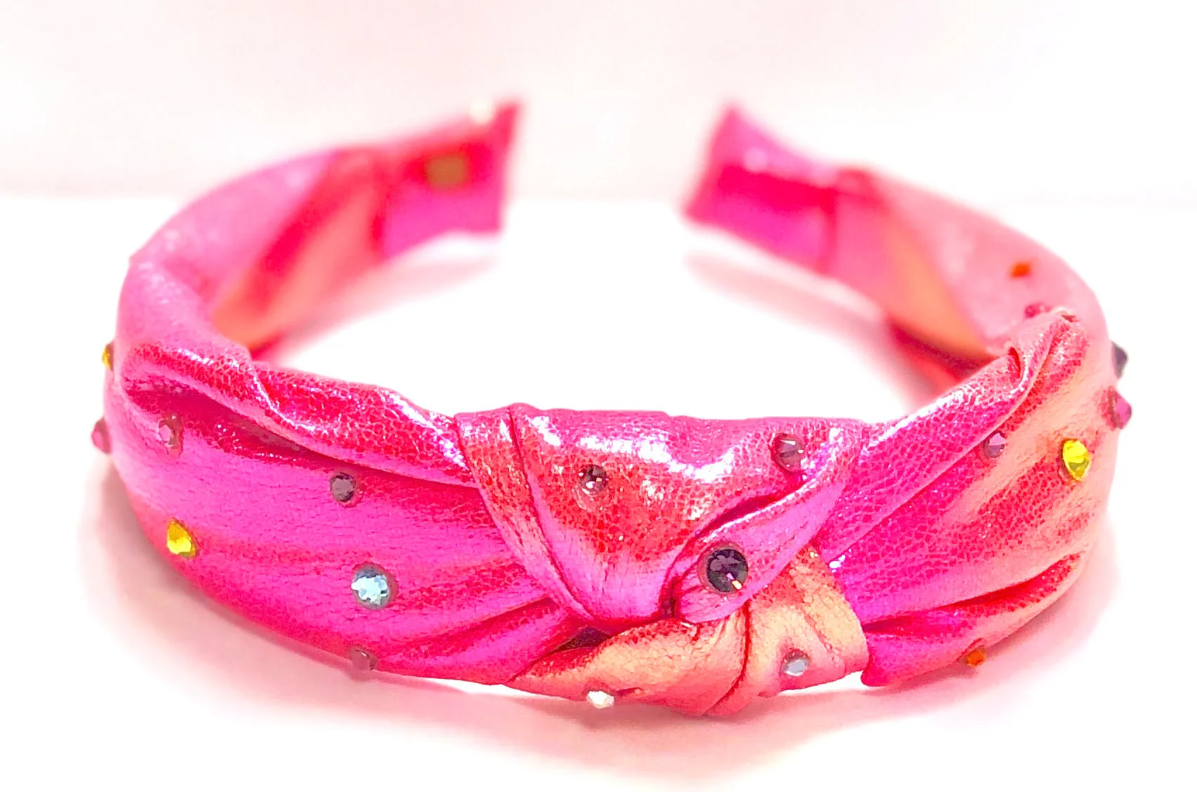 Bari Lynn Galaxy Twist Knot Headband with Crystals
