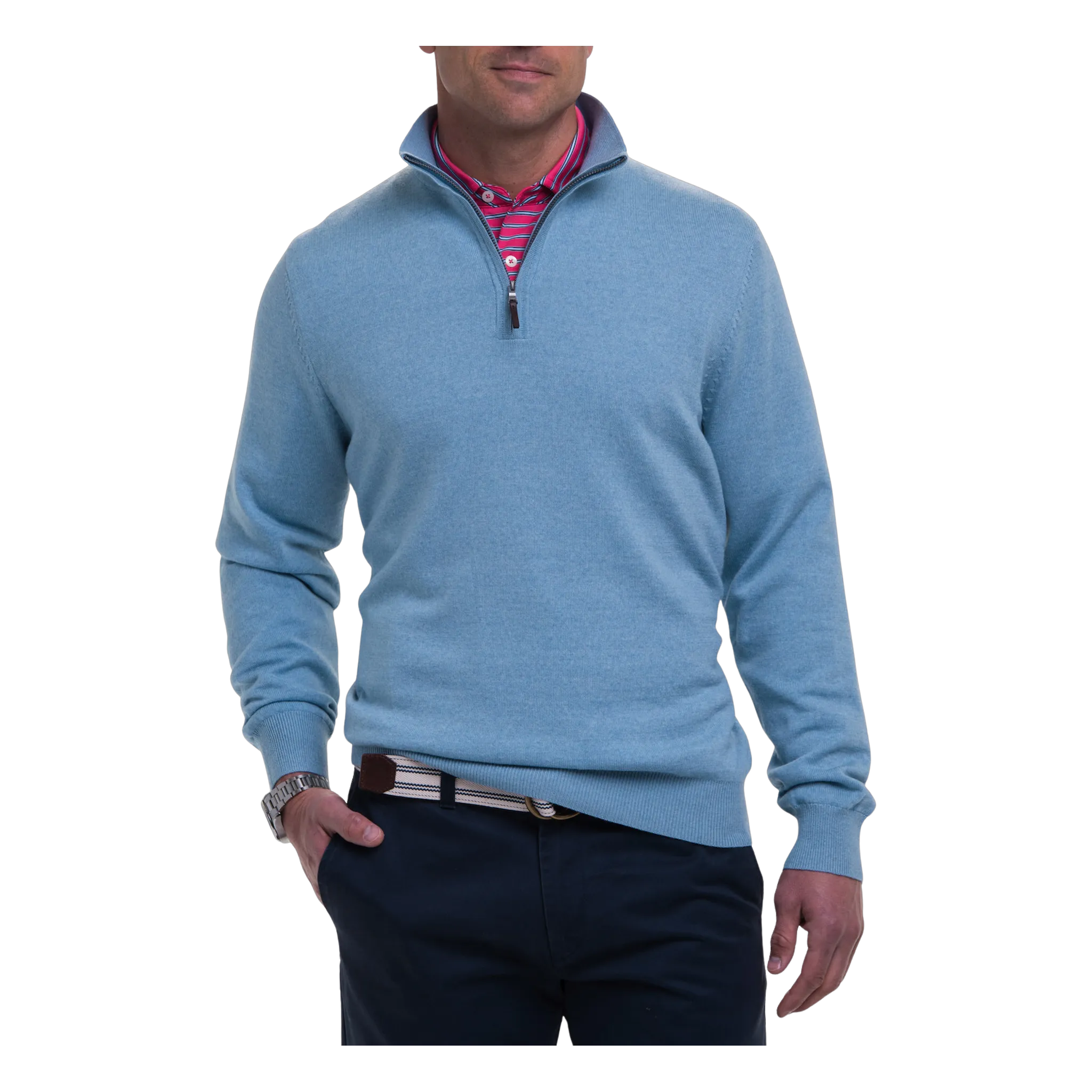 Baruffa Merino Long Sleeve 1/4 Zip Windshirt