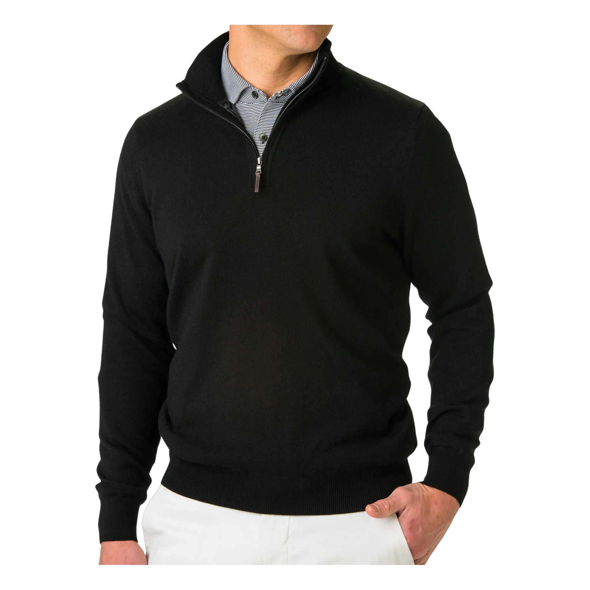 Baruffa Merino Long Sleeve 1/4 Zip Windshirt