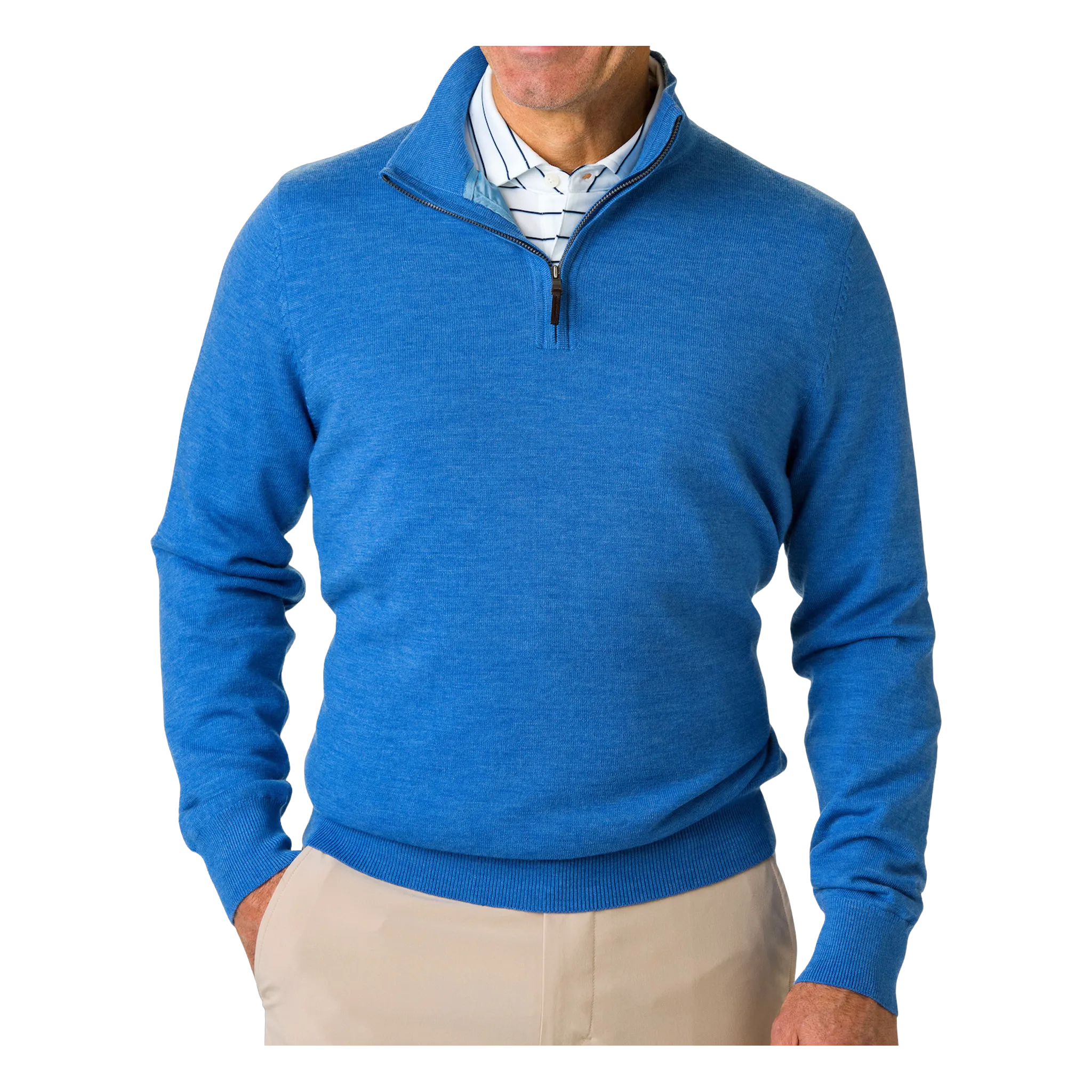Baruffa Merino Long Sleeve 1/4 Zip Windshirt