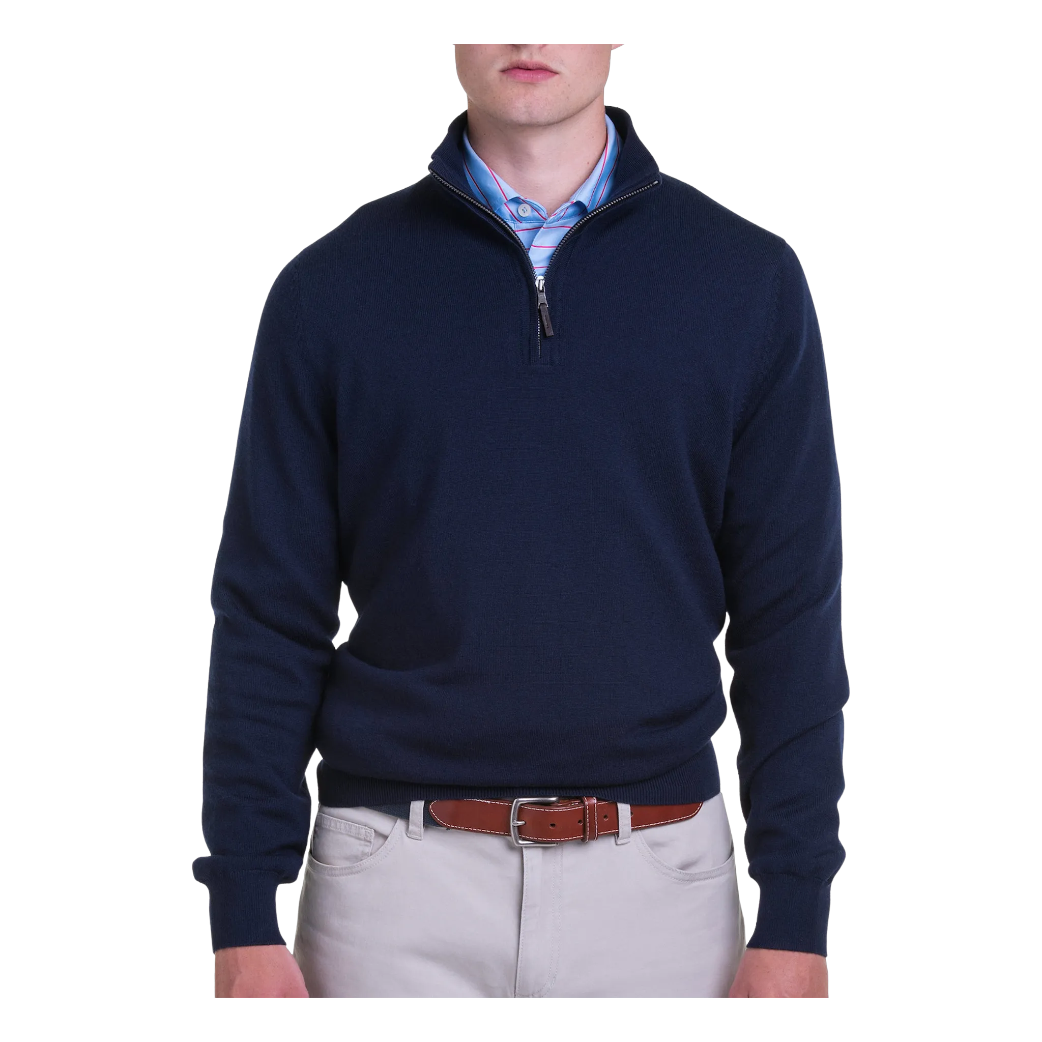 Baruffa Merino Long Sleeve 1/4 Zip Windshirt