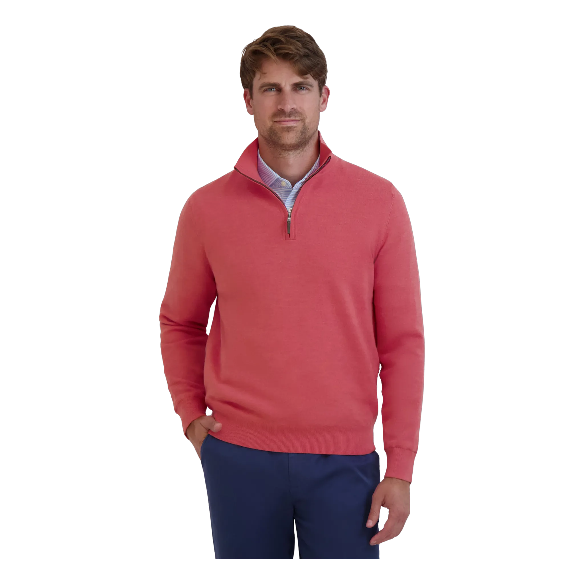 Baruffa Merino Long Sleeve 1/4 Zip Windshirt