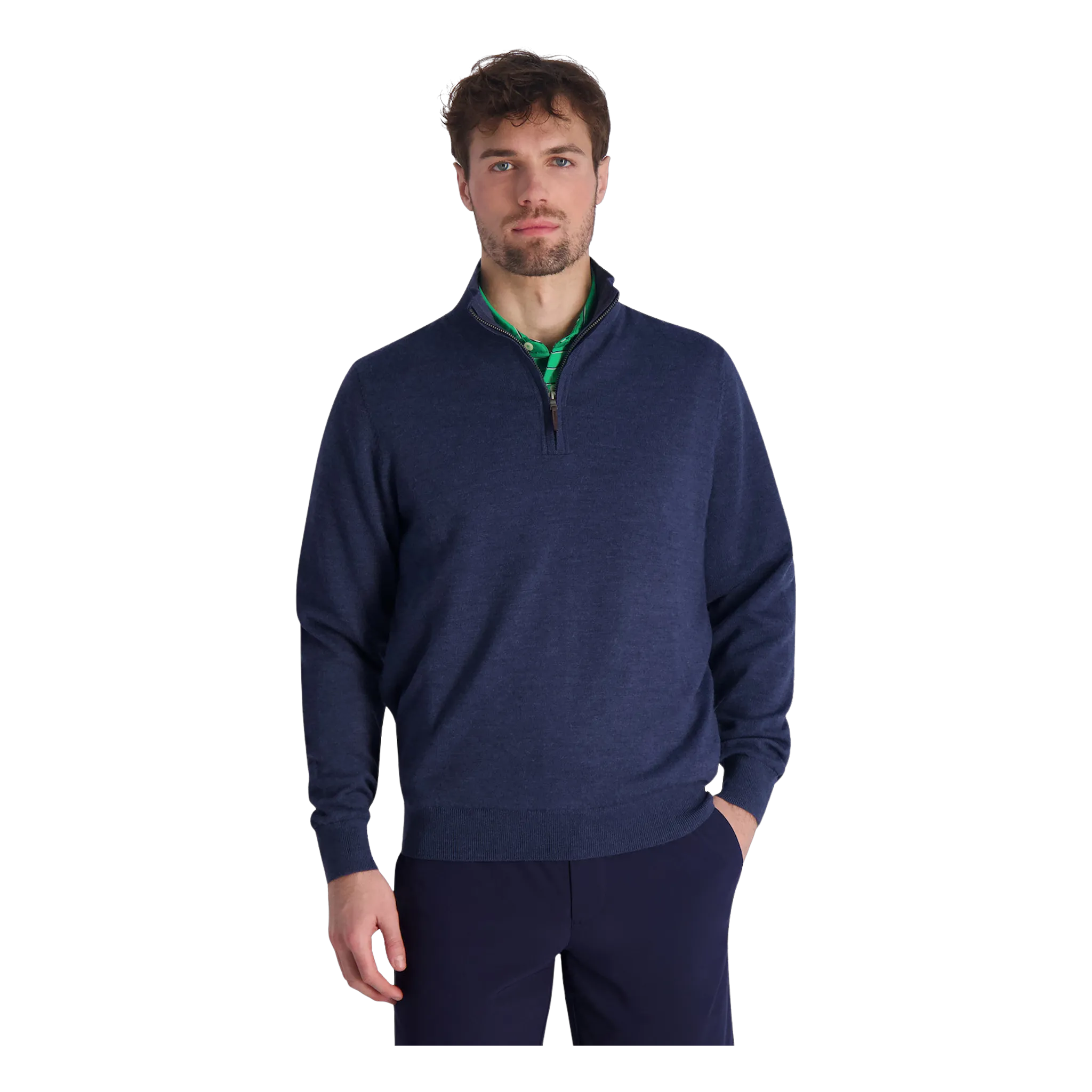 Baruffa Merino Long Sleeve 1/4 Zip Windshirt