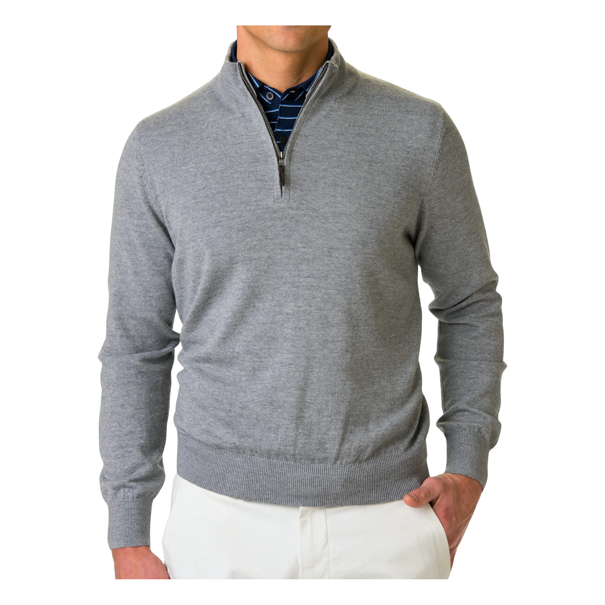Baruffa Merino Long Sleeve 1/4 Zip Windshirt