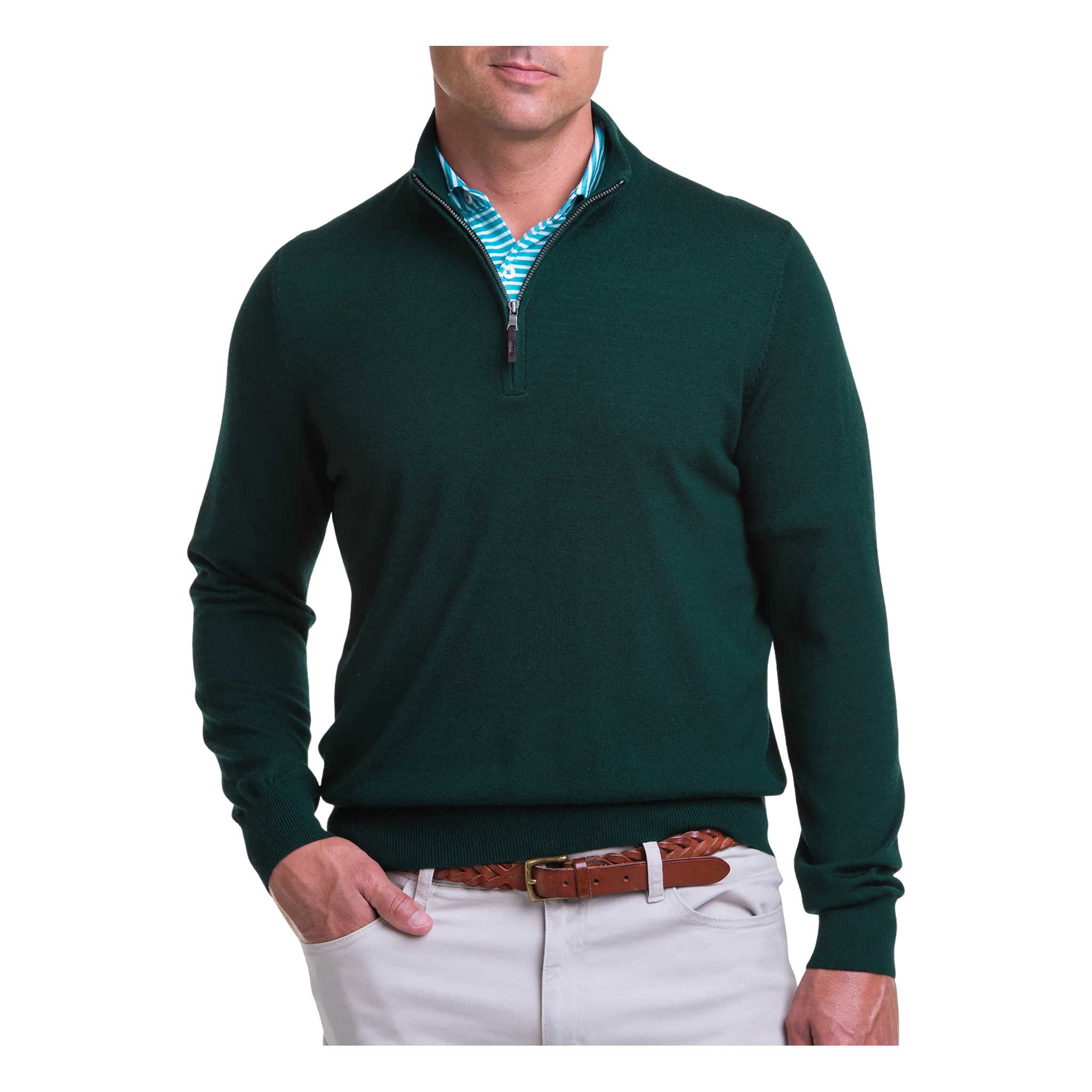 Baruffa Merino Long Sleeve 1/4 Zip Windshirt