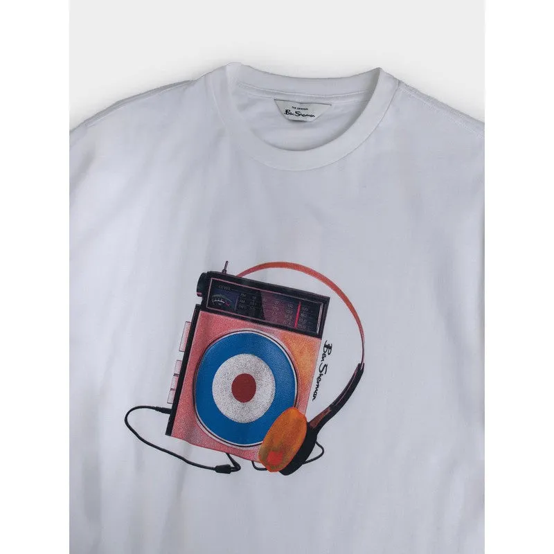 Ben Sherman - Portable Radio Tee Shirt White