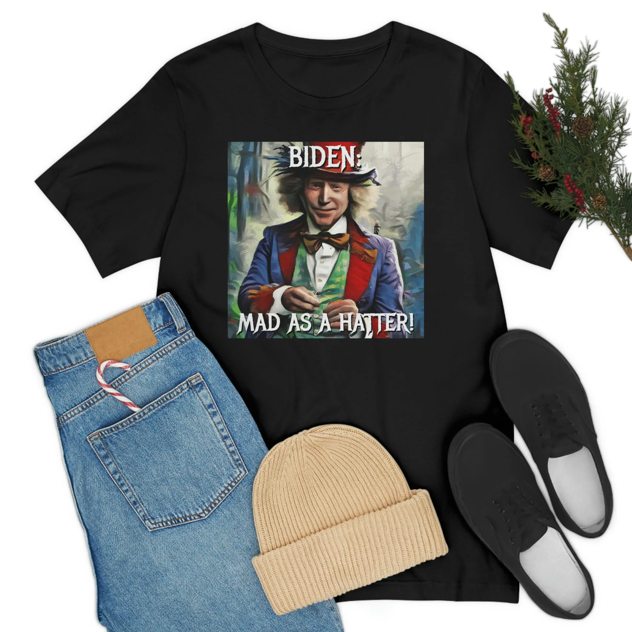 Biden: Mad as a Hatter! Short Sleeve Tee