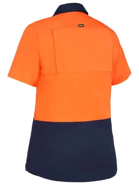 Bisley BL1895 Womens Cool Lightweight Hi Vis Drill Shirt