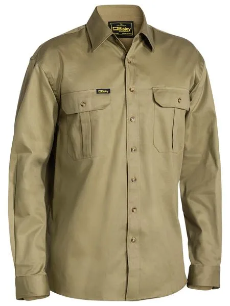 Bisley BS6433 Original Cotton Drill Shirt (Long Sleeve)