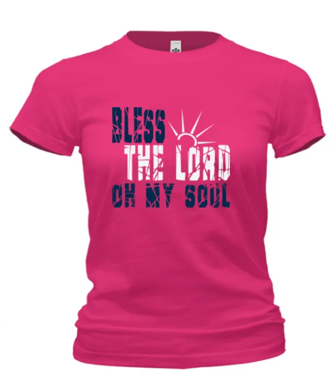 Bless The Lord Oh My Soul Cotton T Shirt (ships within the US only)