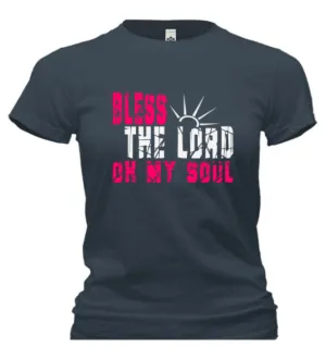 Bless The Lord Oh My Soul Cotton T Shirt (ships within the US only)