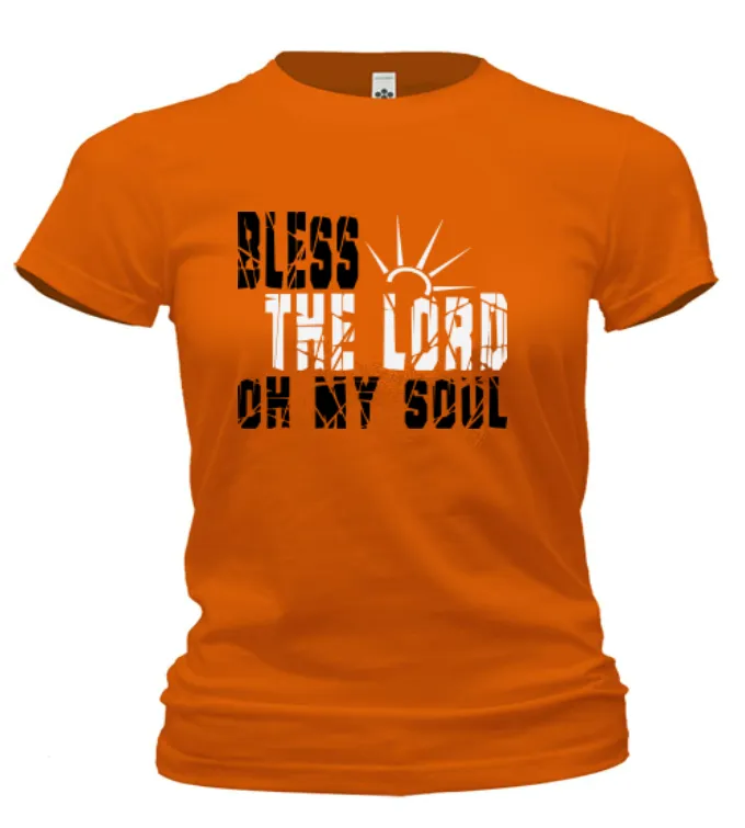 Bless The Lord Oh My Soul Cotton T Shirt (ships within the US only)