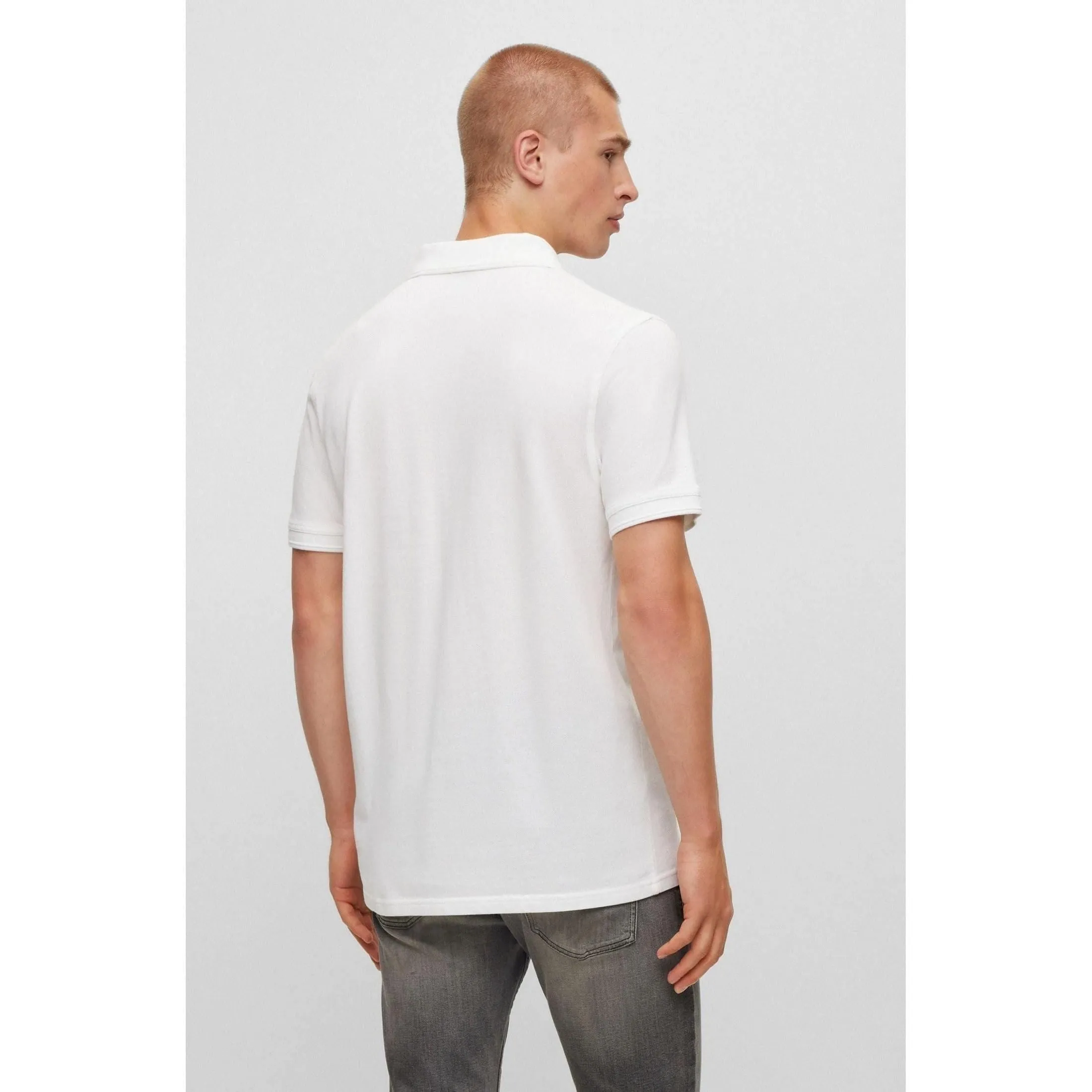 BOSS Mens Prime Slim-fit Polo Shirt in Cotton piqué