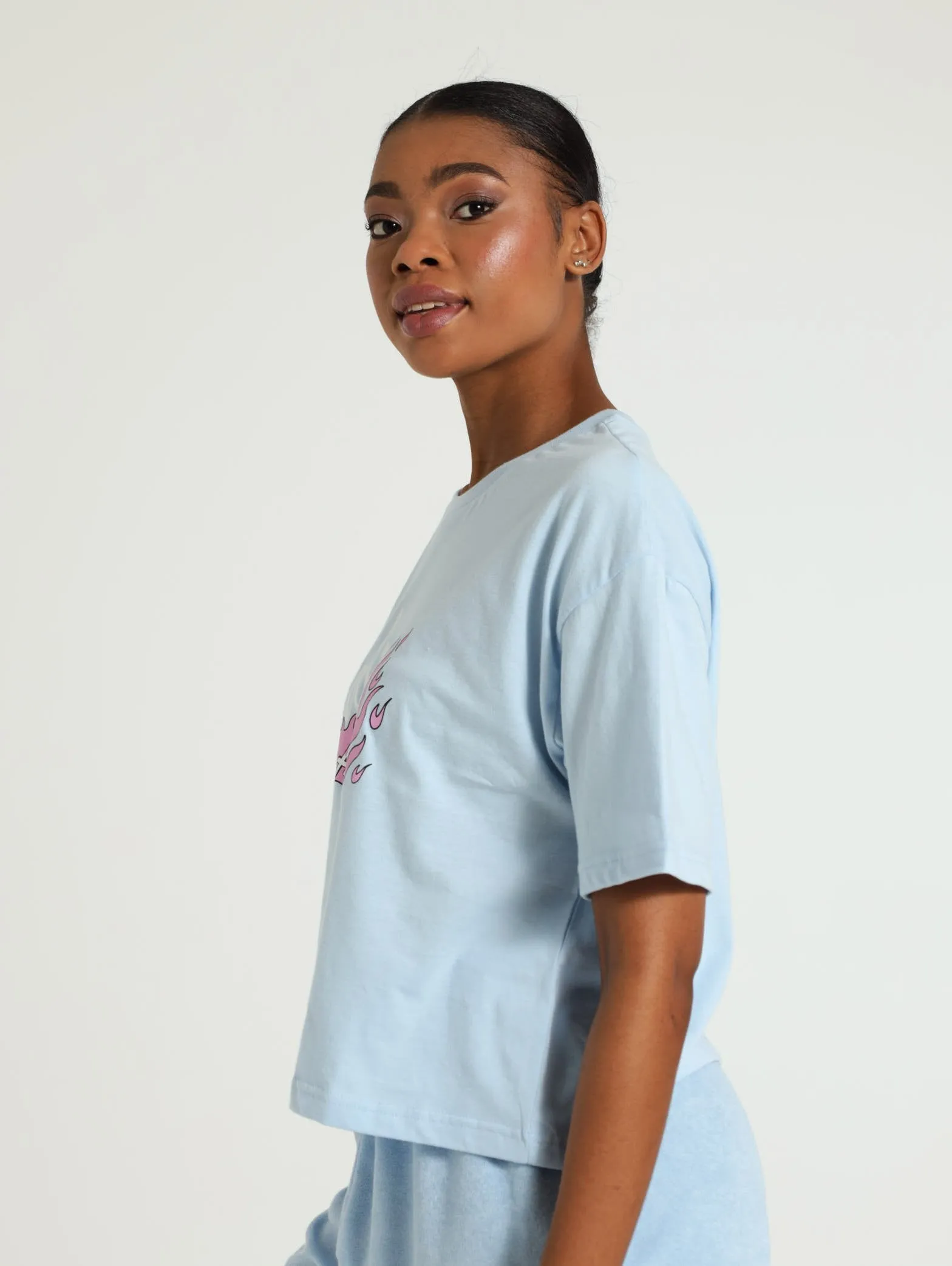 Boxy Pj Tee - Blue