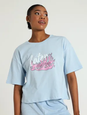 Boxy Pj Tee - Blue