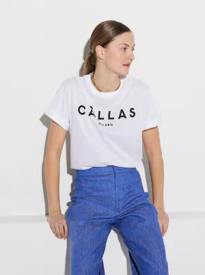 BOY T-Shirt White With Black Logo
