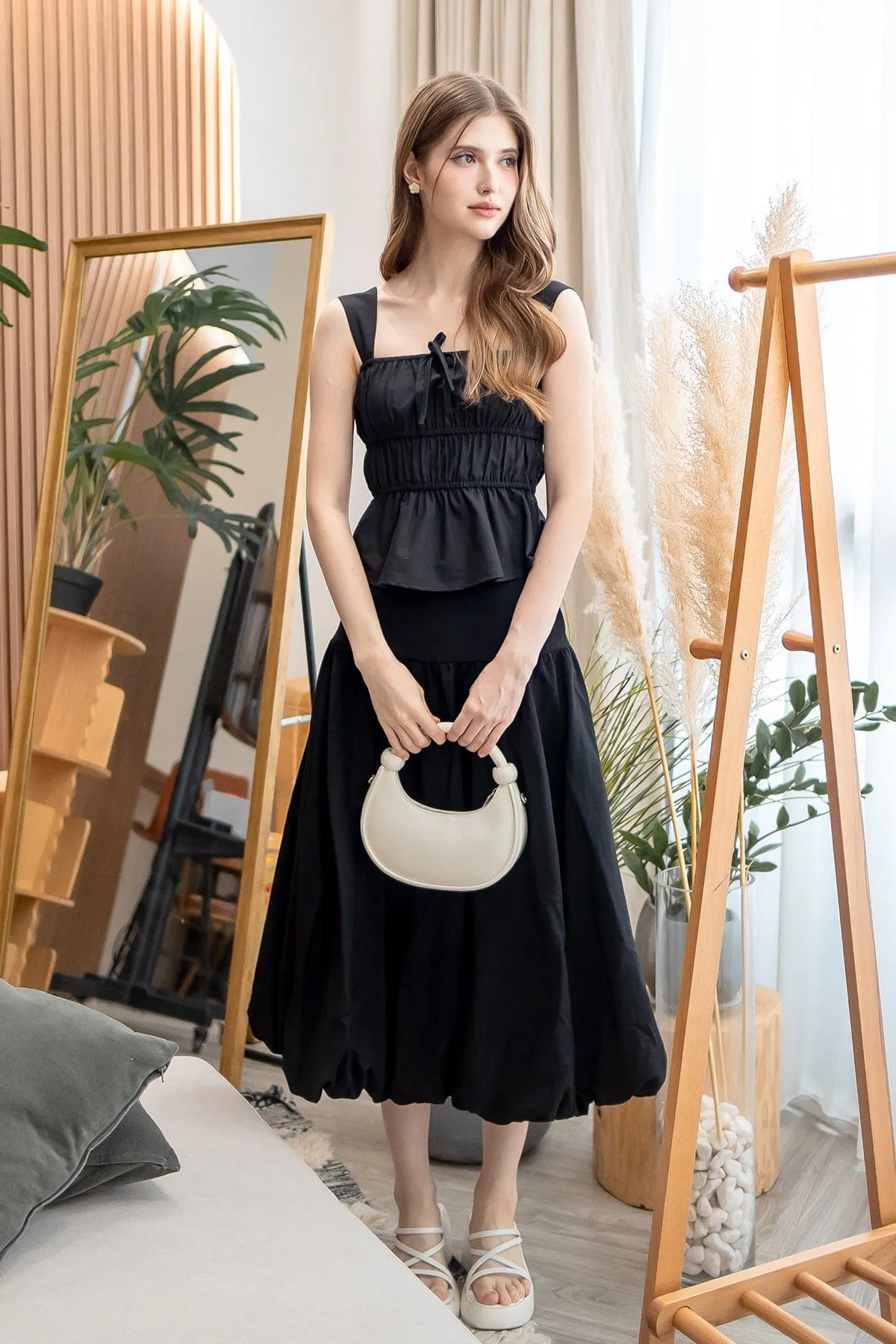 BRIA BUBBLE SKIRT IN BLACK