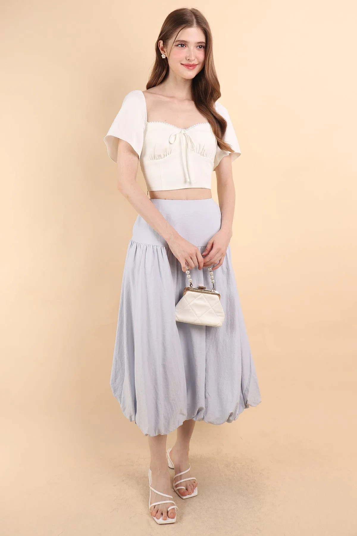 BRIA BUBBLE SKIRT IN BLUE